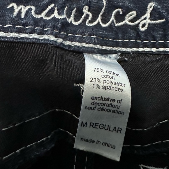 Maurice’s womens straight leg jeans dark denim medium - Picture 5 of 6